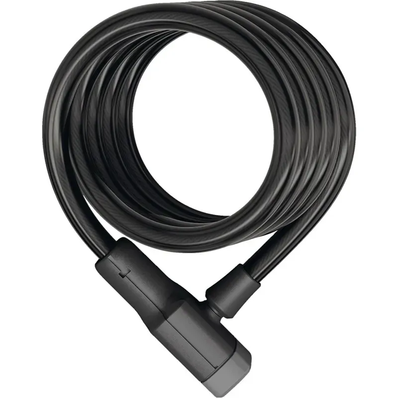 ABUS Booster 6512K Key Coil Cable Lock 12mm/ 180cm BLACK 12mm