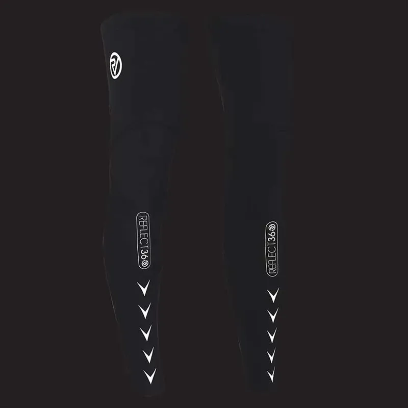 Proviz REFLECT360 Leg Warmers in Black Reflective-1