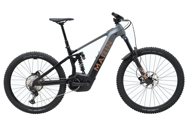 Marin Alpine Trail E2 Bosch eMountain Bike in Charcoal/Black