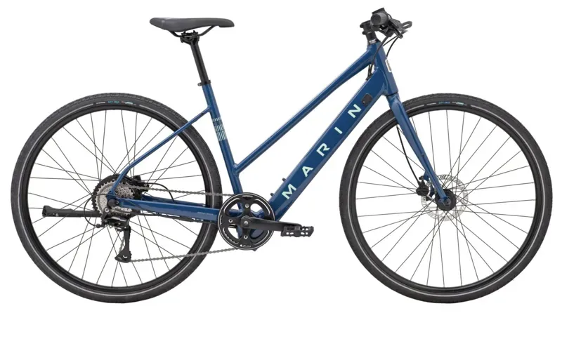 Marin Fairfax E ST Road Bike in Dark Blue/Charcoal/Light Green