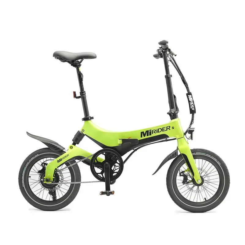 MiRiDER 16 Folding eBike in Acid Green