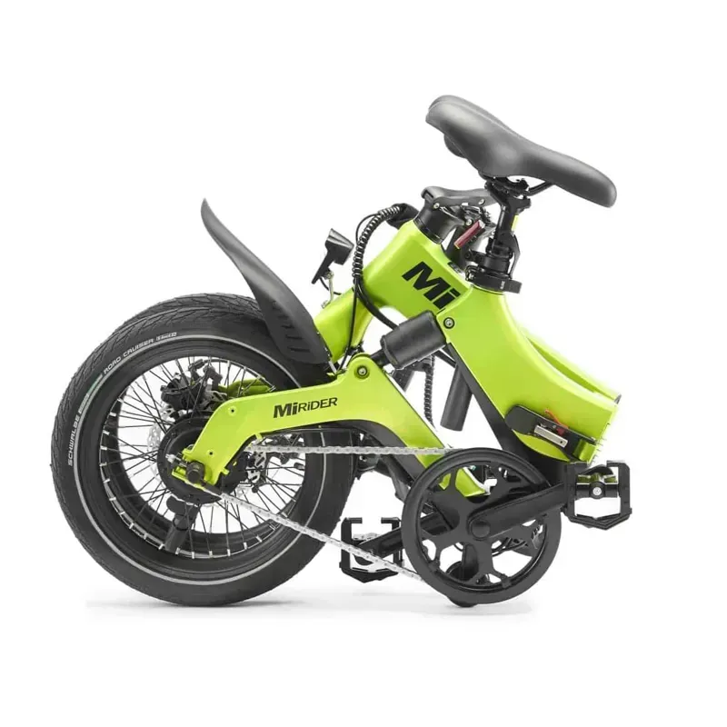 MiRiDER 16 Folding eBike in Acid Green-1