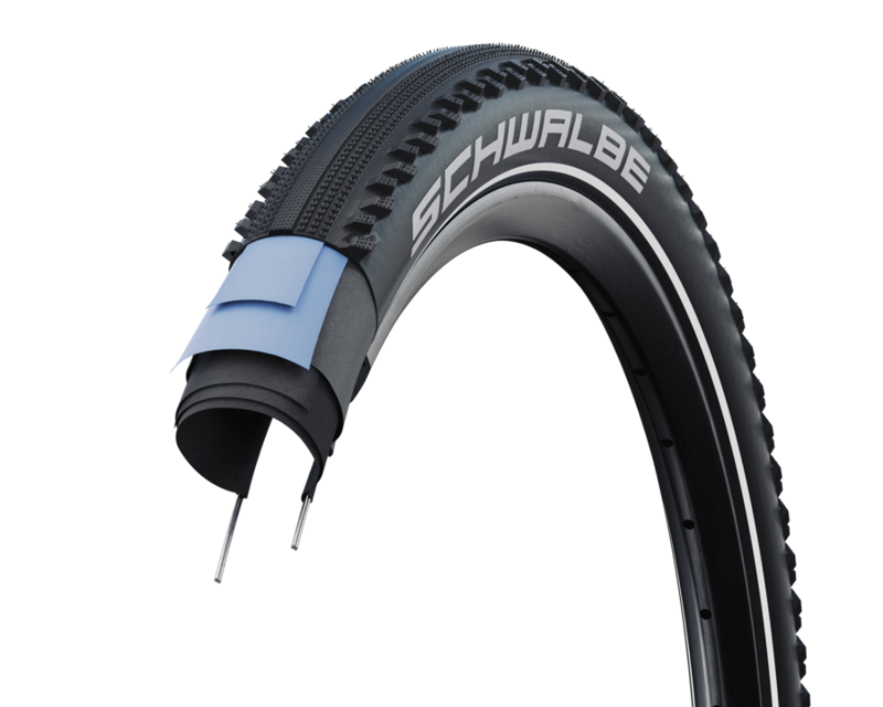 Schwalbe Hurricane Addix Performance Tyre in Black/Reflex-1
