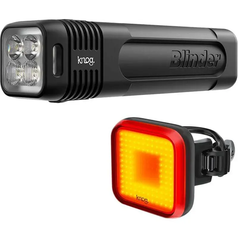 Knog Blinder Pro 600 and Blinder 100 Light Twin Pack in Black