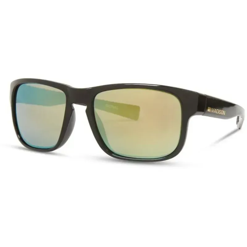 Madison Eyewear Signal Sunglasses in Black/Bronze Mirror Lens