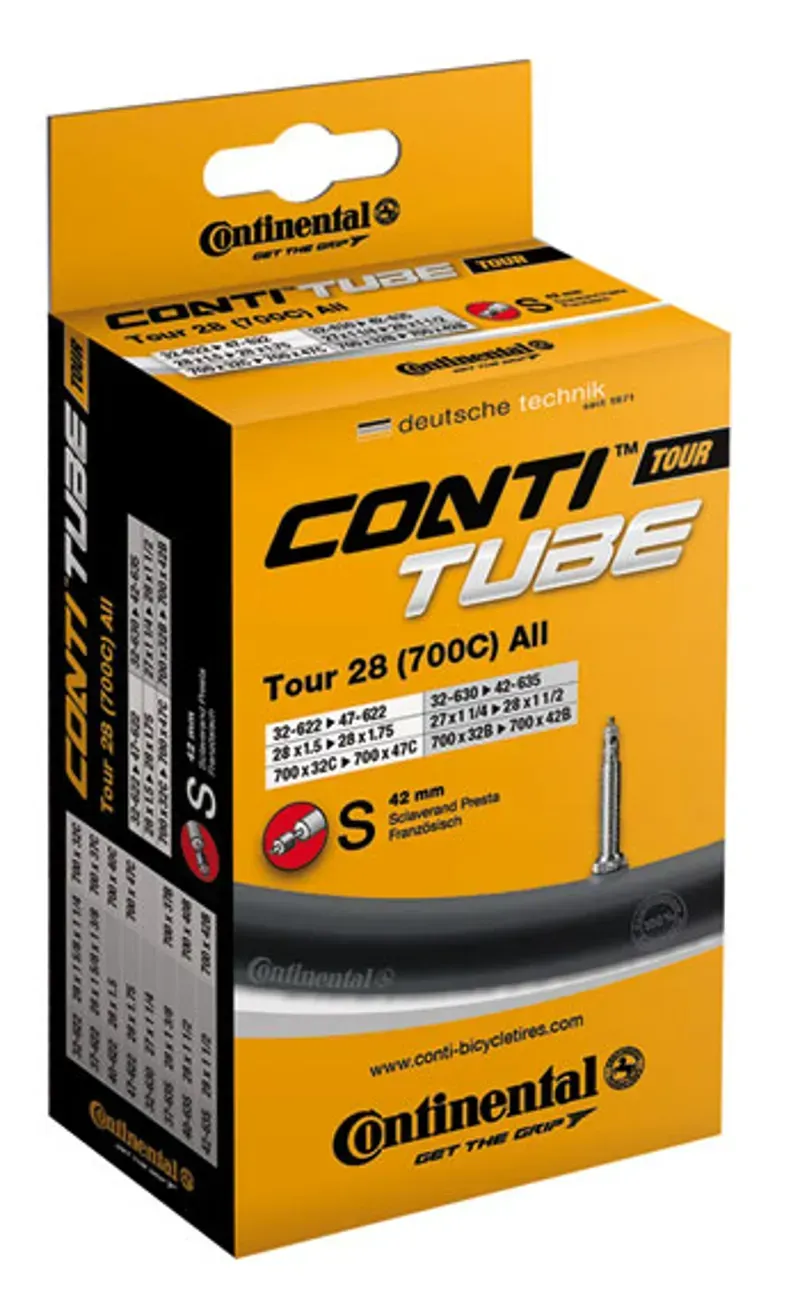Continental Wide 40mm 27.5-inch Schrader Valve MTB Tube in Black