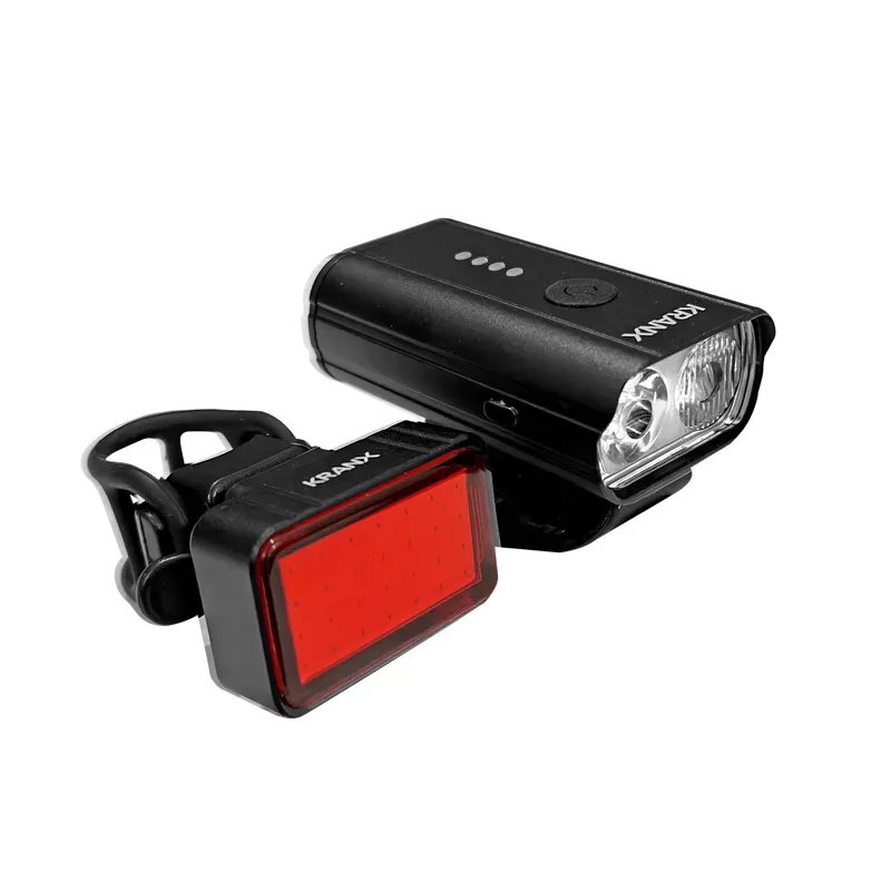 KranX Solaris III 400 / 100 USB Rechargeable Lightset BLACK