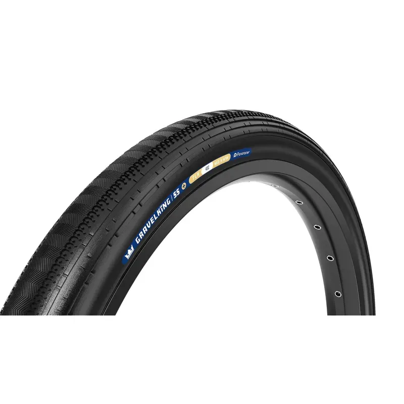 Panaracer Gravelking Semi Slick Plus Tlr Gravel Tyre In Black