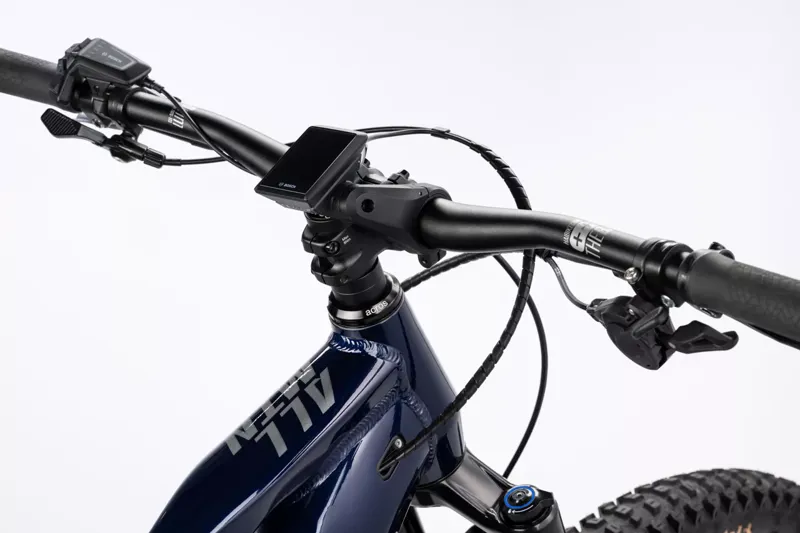Haibike Allmtn 6 eMountain Bike in Ocean Black/Grey-6