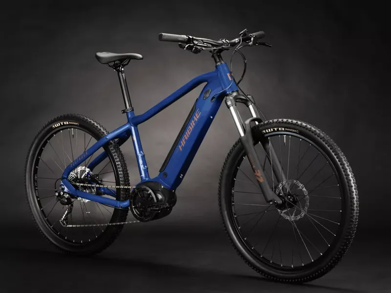 Haibike Alltrack 4 29 E-Mountain Bike In Cool Blue/Leather-1