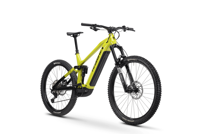 Haibike Allmtn 6 eMountain Bike in Nebular Lime/Black - Glossy-1