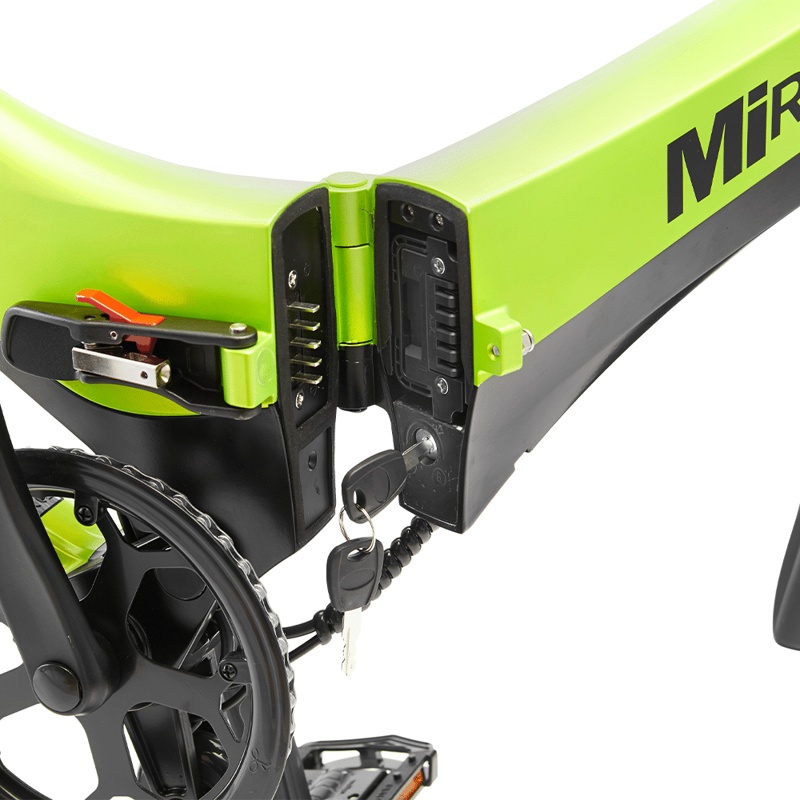 MiRiDER 16 Folding eBike in Acid Green-2