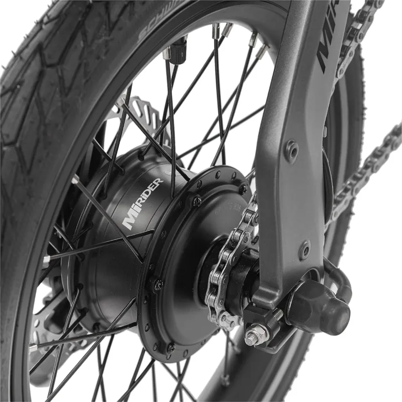 MiRiDER 16 Folding eBike in Onyx Grey-4
