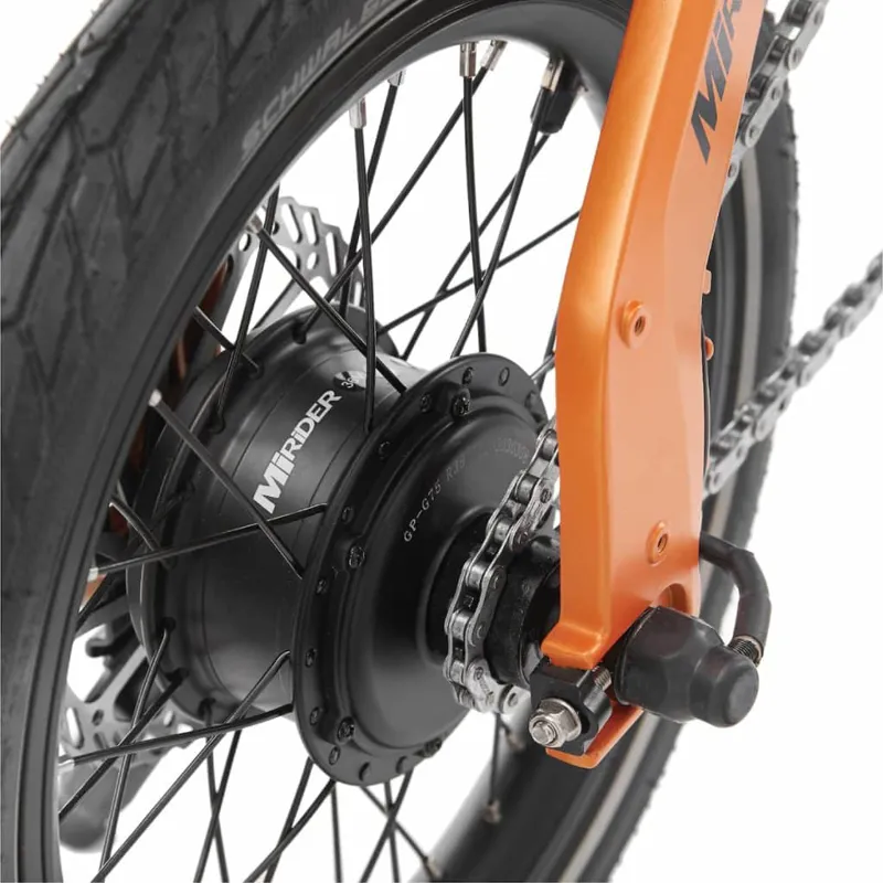 MiRiDER 16 Folding eBike in Ember Orange-4