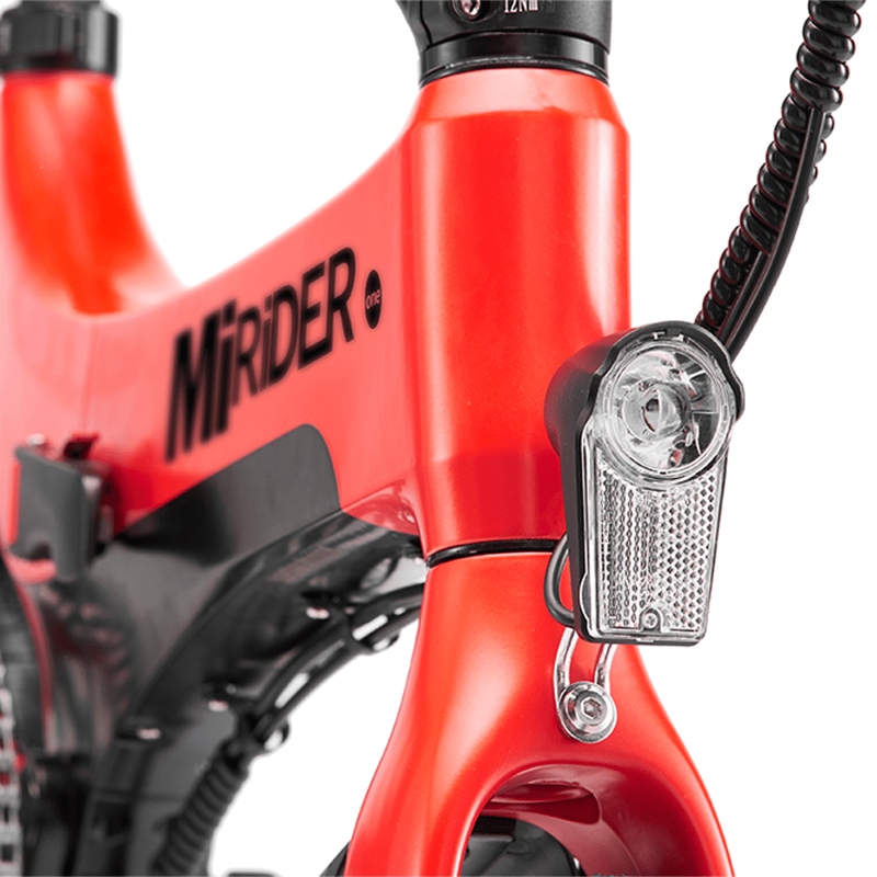 MiRiDER 16 Folding eBike in Eclipse Red-2