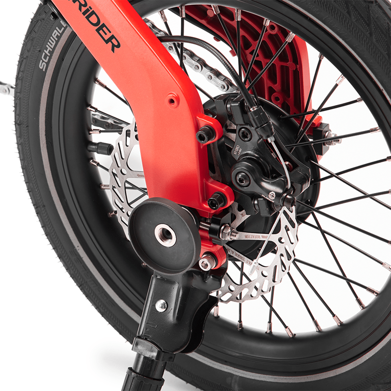 MiRiDER 16 Folding eBike in Eclipse Red-6