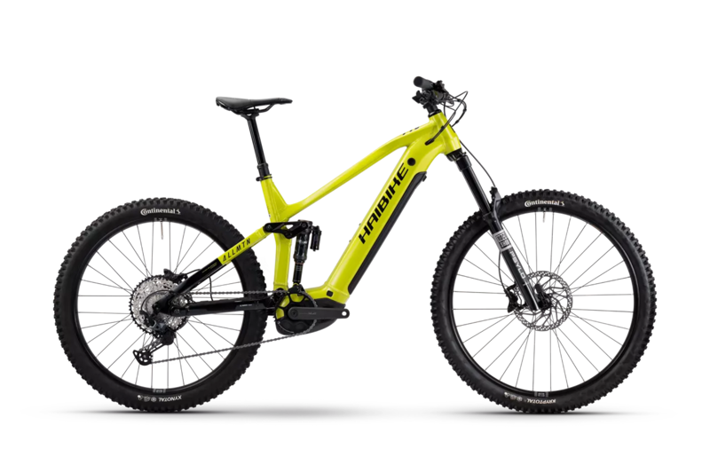 Haibike Allmtn 6 eMountain Bike in Nebular Lime/Black - Glossy