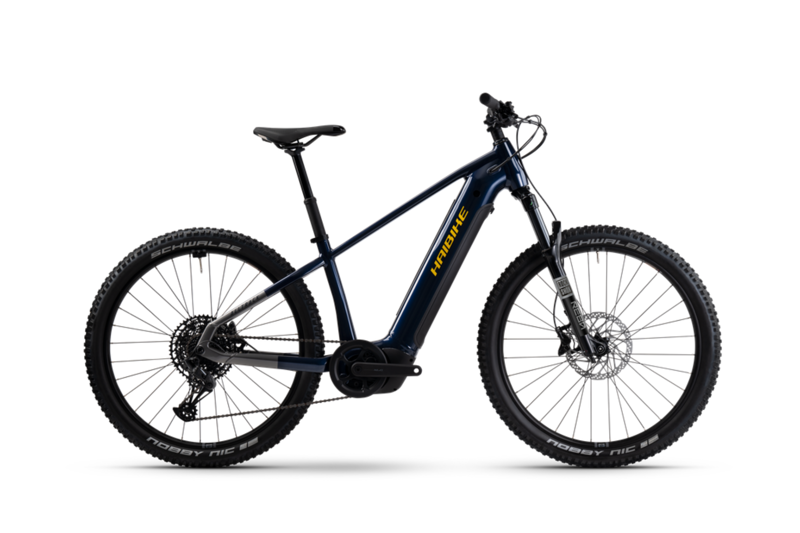 Haibike Alltrack 10 27.5 in Blue/Titan/Yellow 