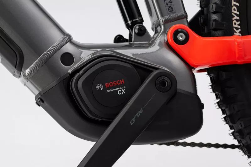 Haibike Allmtn 4 eMountain Bike in Silver/Red/Black-1