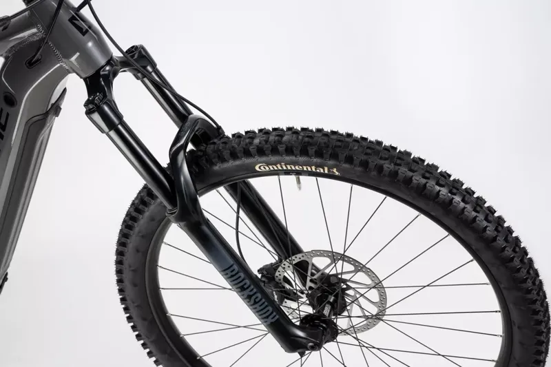 Haibike Allmtn 4 eMountain Bike in Silver/Red/Black-4