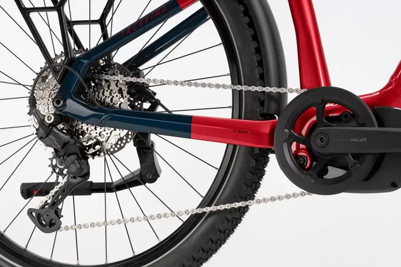 Haibike Trekking 7 Bike Low in Red-2