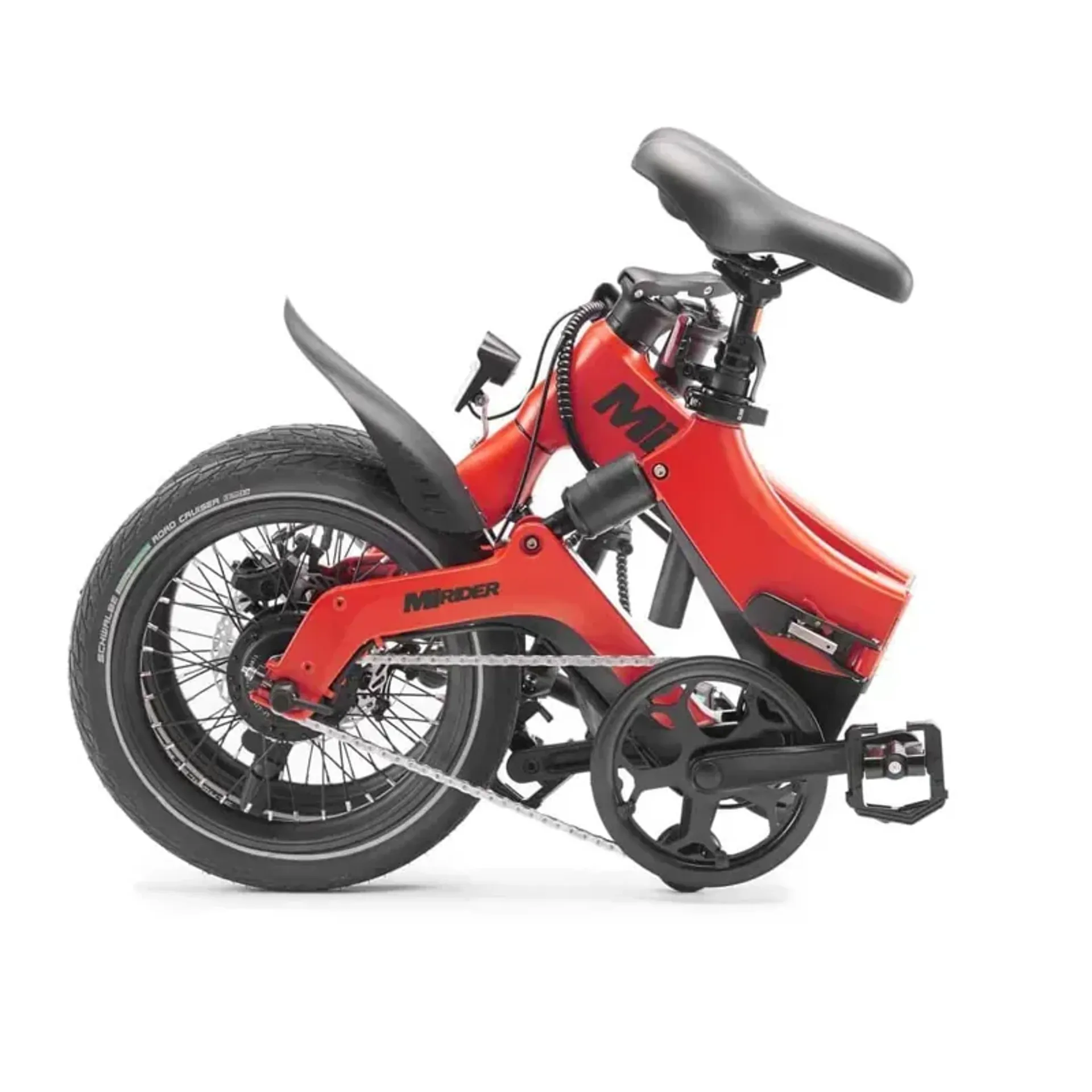 MiRiDER 16 Folding eBike in Eclipse Red