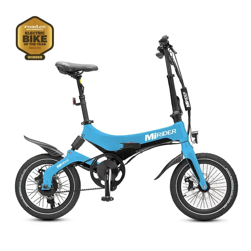MiRiDER 16 GB3 Folding eBike in Azure Blue